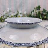 Assiette Pied-douche Gien Éventails Japonais