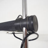 White metal design floor lamp, Italy 1980