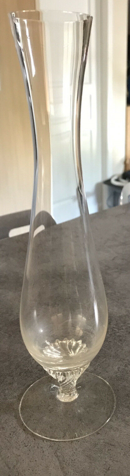 Vintage glass soliflore vase