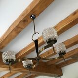 Chandelier 60s vintage brass