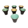 Set of 7 vintage coffee cups 50s 60s