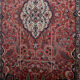 Vintage wool rug with fringe design Persian bijar 175x94cm