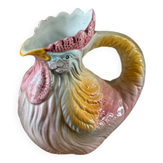 Pichet coq en barbotine