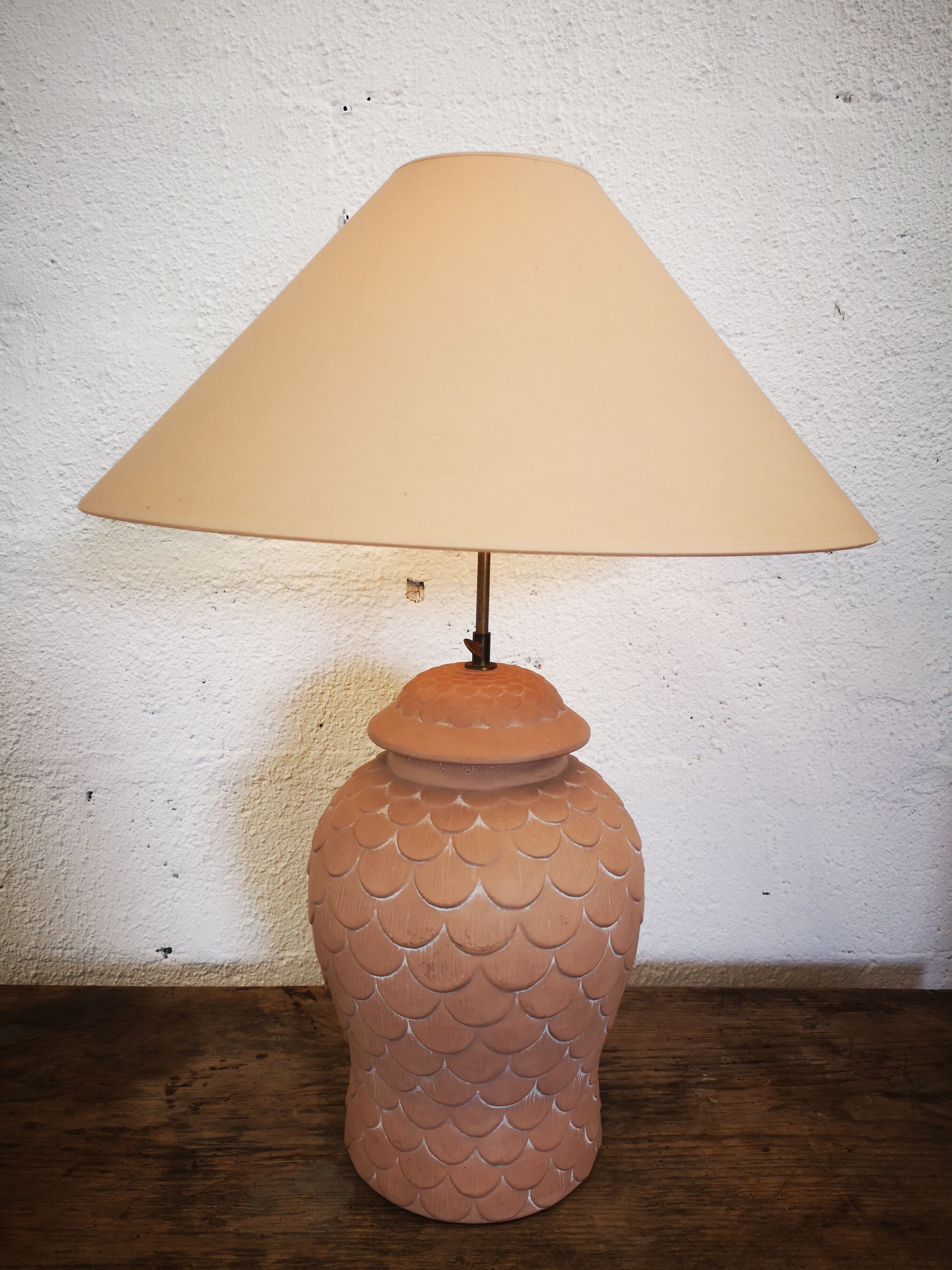 Terracotta lamp "CHAUMETTE Paris"