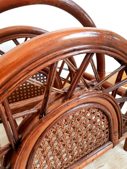 Rattan magazine holders and sun canning, 1960