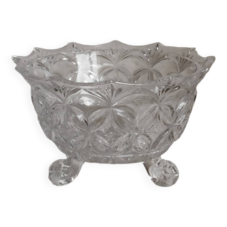 Tripod crystal bowl