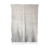 Soft fringed carpet - plain white - 170 x 240 cm