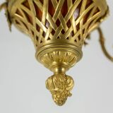 Louis XVI style chandelier in gilded bronze. Circa 1900.
