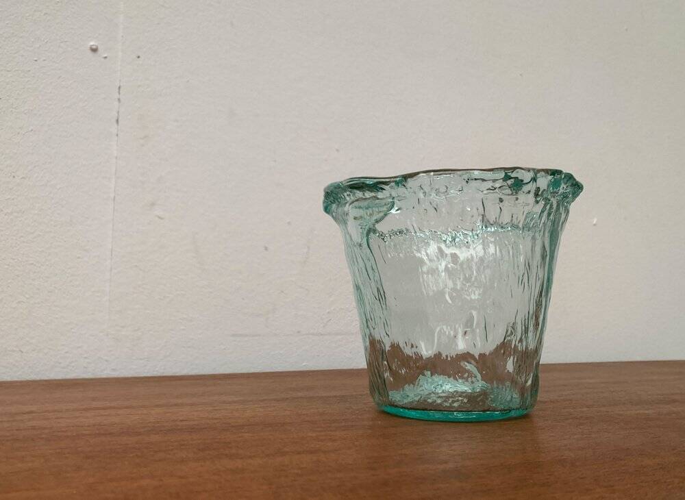 Vintage Scandinavian frosted glass bowl, 1970s