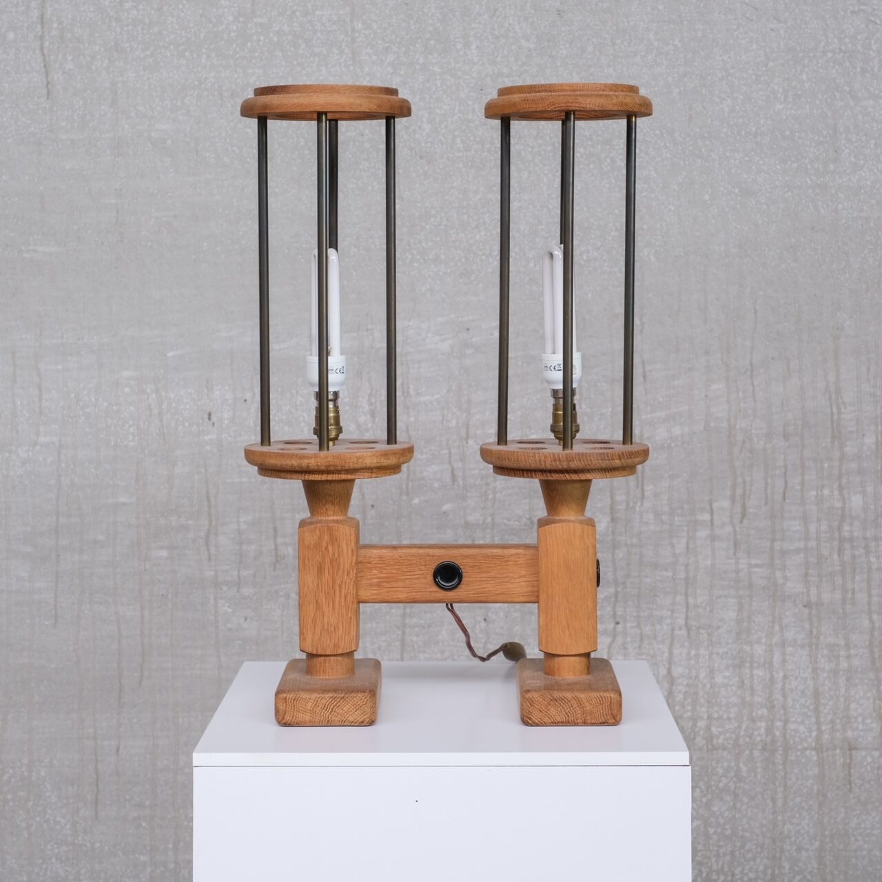 Pair of Guillerme et Chambron table lamps