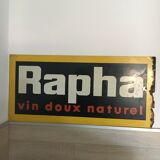 Old advertising plate Rapha sweet wine