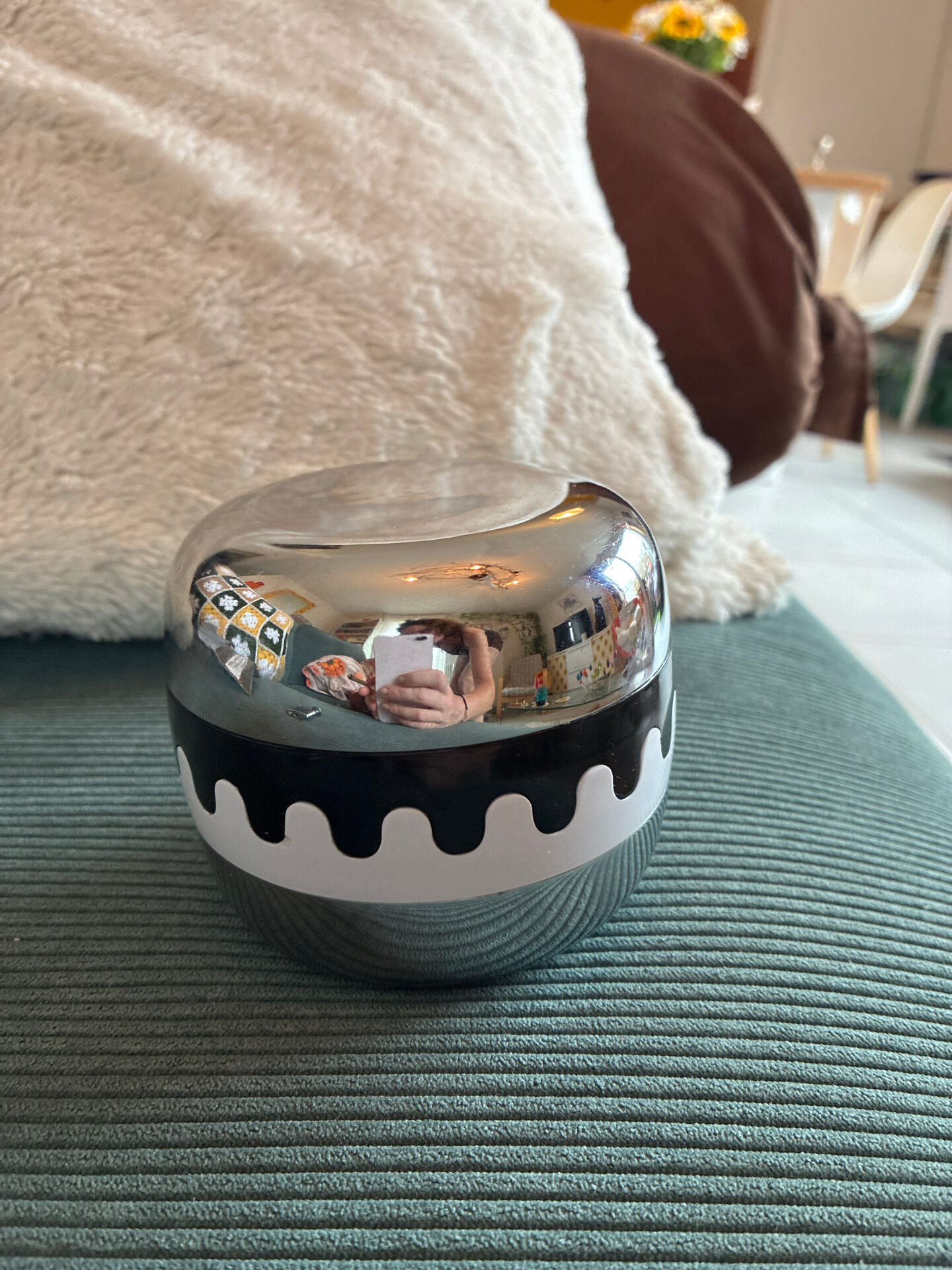 Ashtray / Box "Clam" 8cm – Authentic Vintage 1970 – Design Alan F