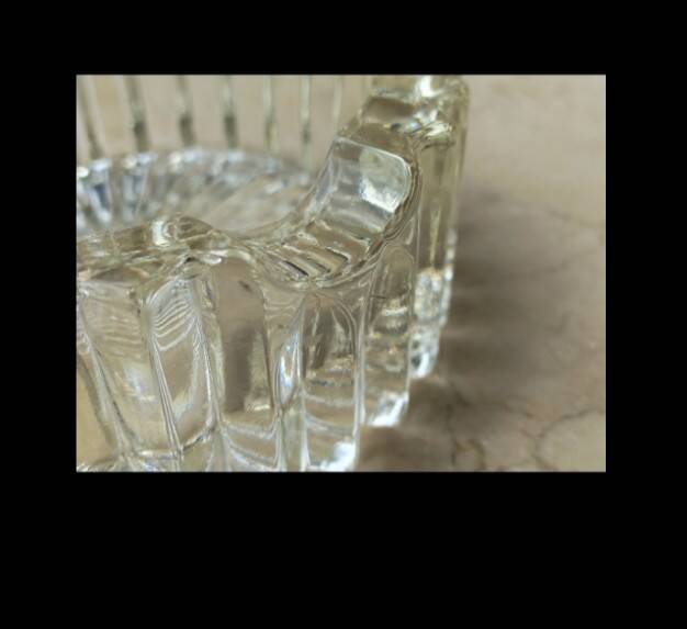 Cut glass ashtray 1960's