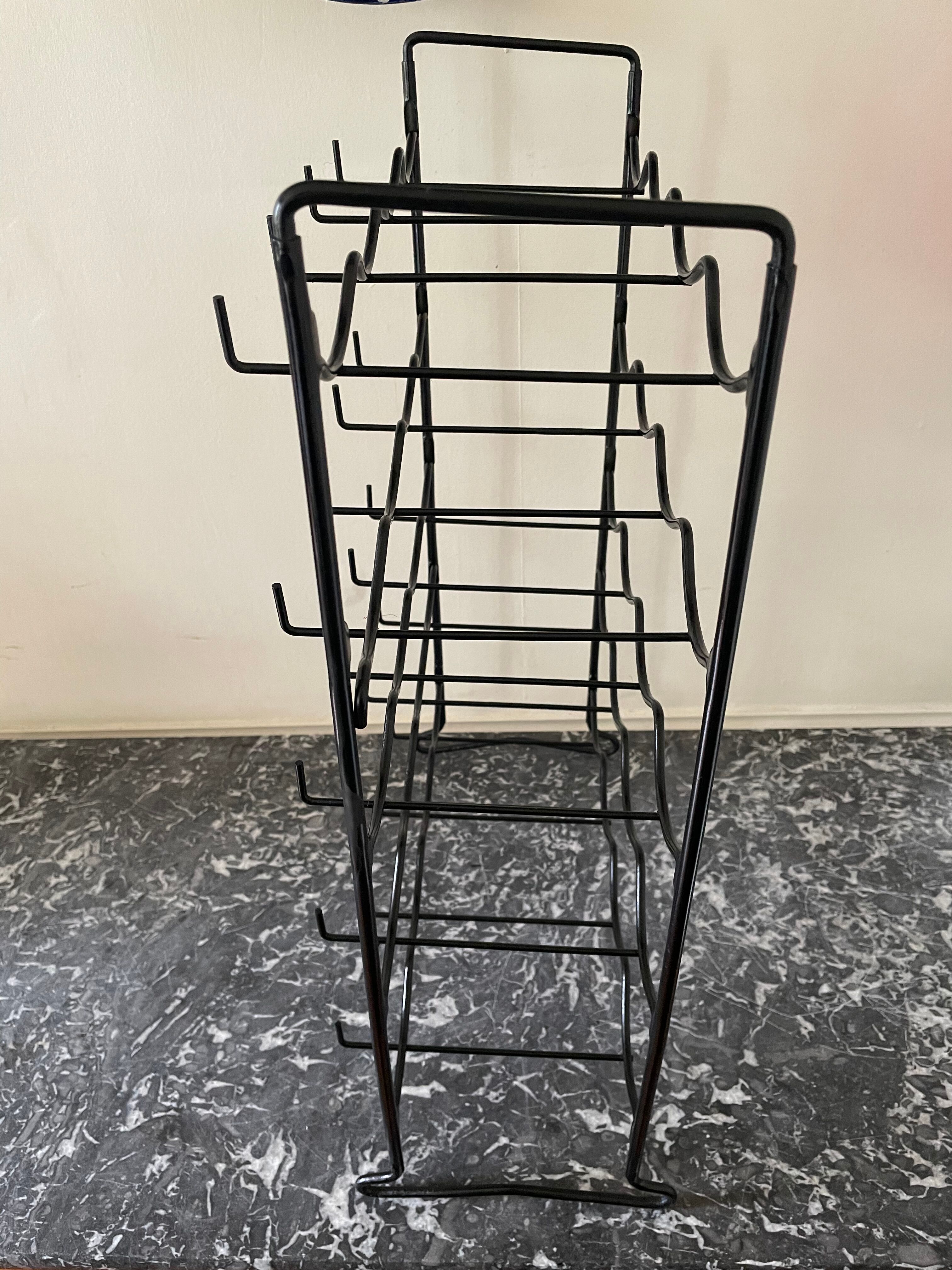 Vintage black bottle holder