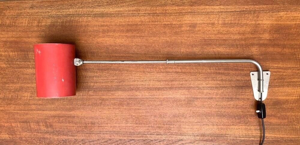 German minimalist wall lamp from the mid-century by Hala, 1960s.