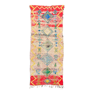 Vintage boujaad berber rug 100x260 cm