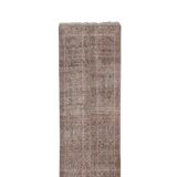 Vintage Turkish Oushak Handwoven Rug 55x373 cm