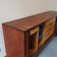 Danish teak sideboard of the 60s with accordion doors