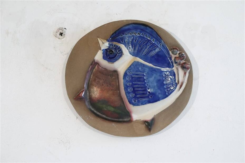 1960s ceramic wall decoration