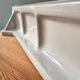 Large Art Deco wall shelf in white porcelain