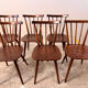 Set of 6 Fanett bistro chairs from the 1960s.