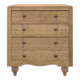 Brutalist commode with stripped diamond tips.