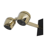 2-flamming wall lamp by napako, 1970s, restored