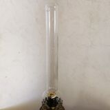 Smoked glass kerosene lamp