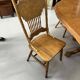 Extendable round table and 4 chairs