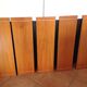 Black metal and wood shelf 60/70