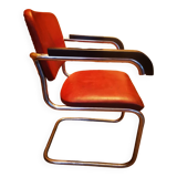 Chrome tube armchair by Marcel Breuer