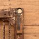 Teak patio door