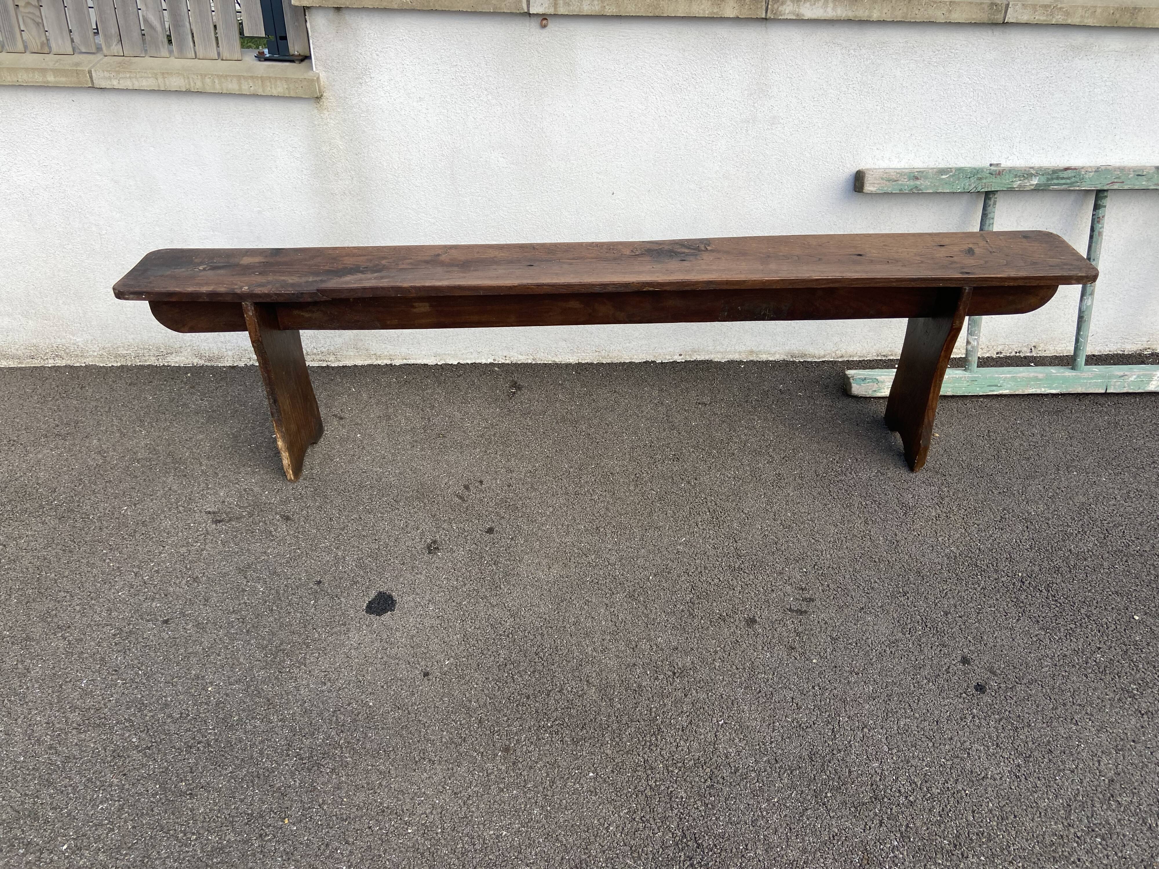 Wooden bench