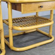 Pair of bamboo bedside tables by Kenneth Bergenblad for DUX, 1960s