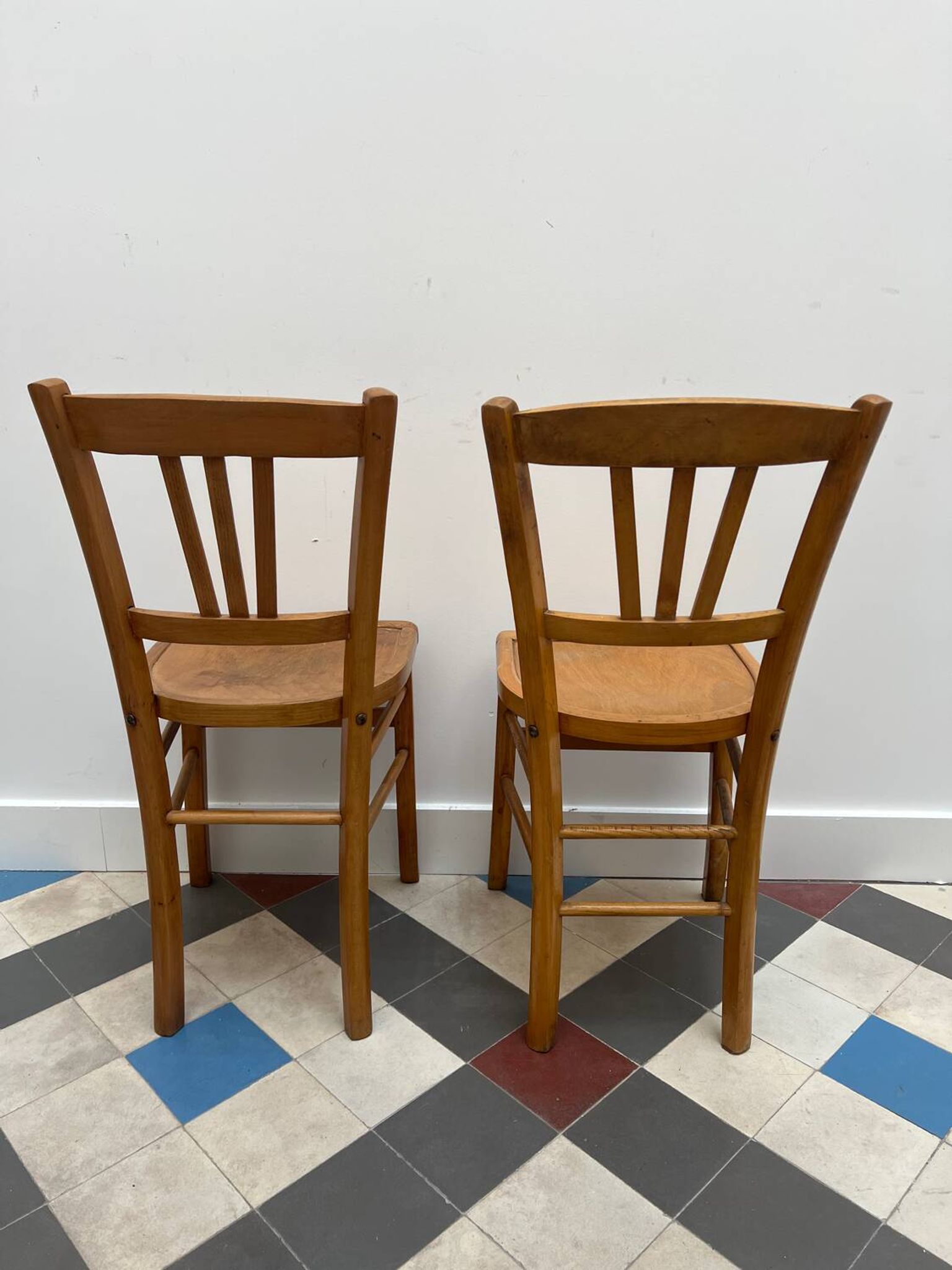 Paire de chaise de bistrot