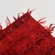3x5 Wine Red Long Hairy Vintage Kilim Rug, 108x162Cm