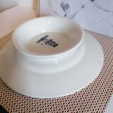 Piedouche cake dish, Saint Amand primax model, blue