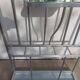 aluminium entrance coat rack, hooks, vintage, industrial