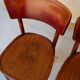 Série de 4 chaises bistrot vintage par Mahieu