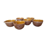 Set of six vintage ceramic bowls
