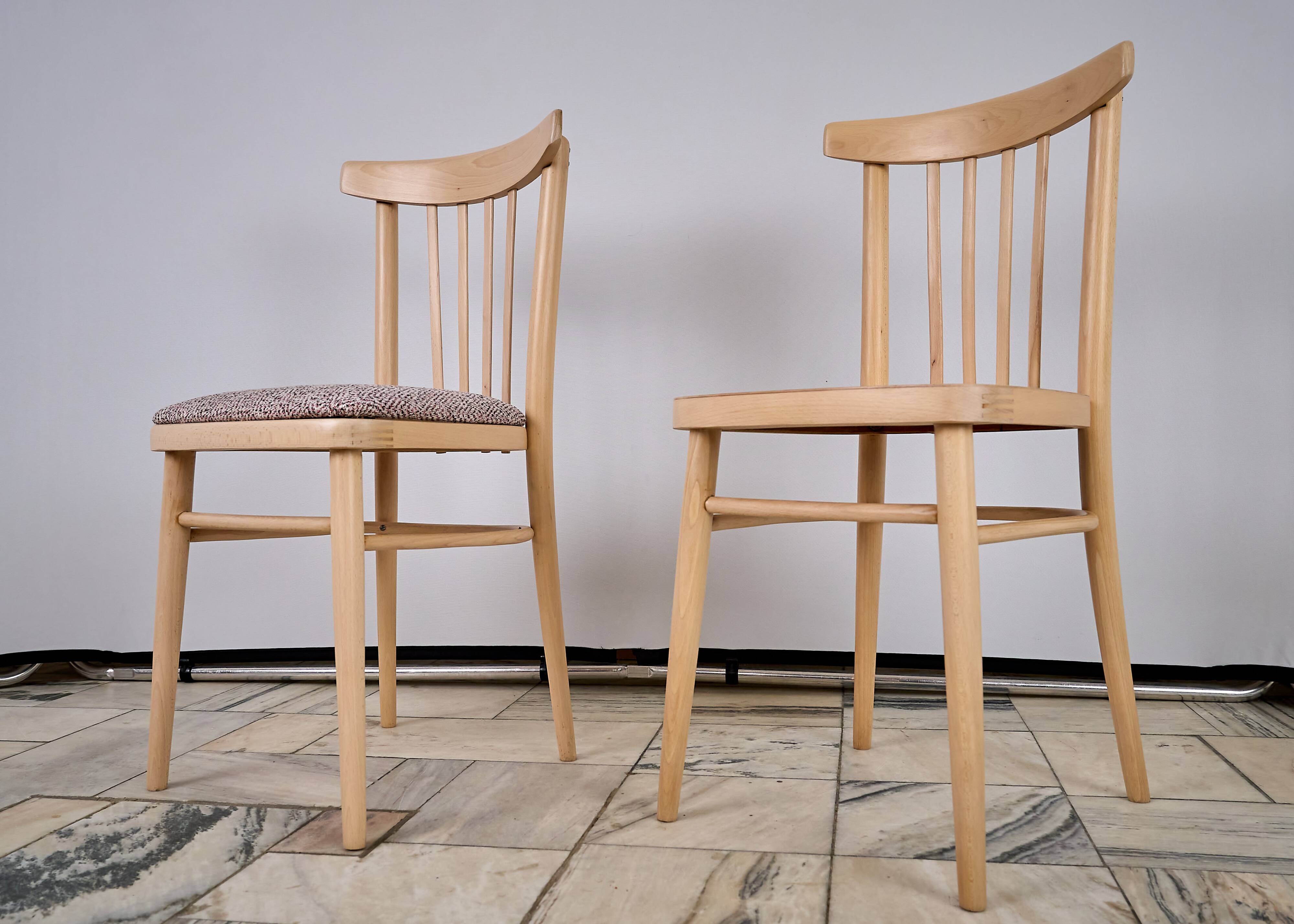 Pair of TON chairs, Czechoslovakia, 1960s, VINTAGE