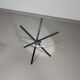 Italian folding table 80's aluminium frame