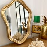 Old vintage gilded mirror