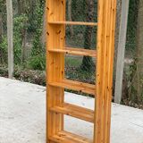 Scandinavian solid pine wood shelf, 6 levels