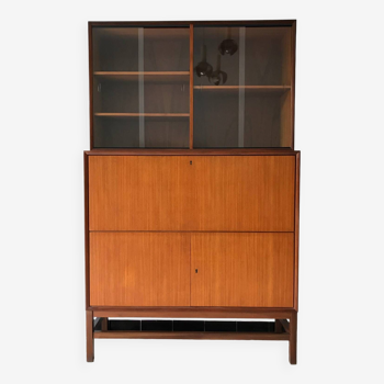 Scandinavian library secretary in vintage teak from the 60s