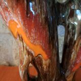 Vallauris style double ceramic vase