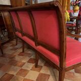 Empire lounge set: gondola bench with 4 legs + 6 matching armchairs