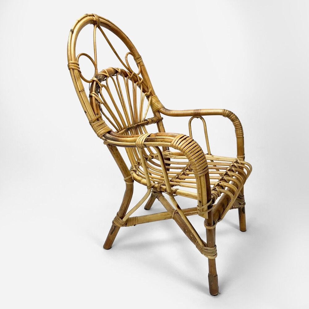 Children's rattan armchair