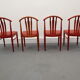 Swedish Dining Chairs by C. Ekström, A. Johansson & S. Hyssna, 1970s, Set of 4