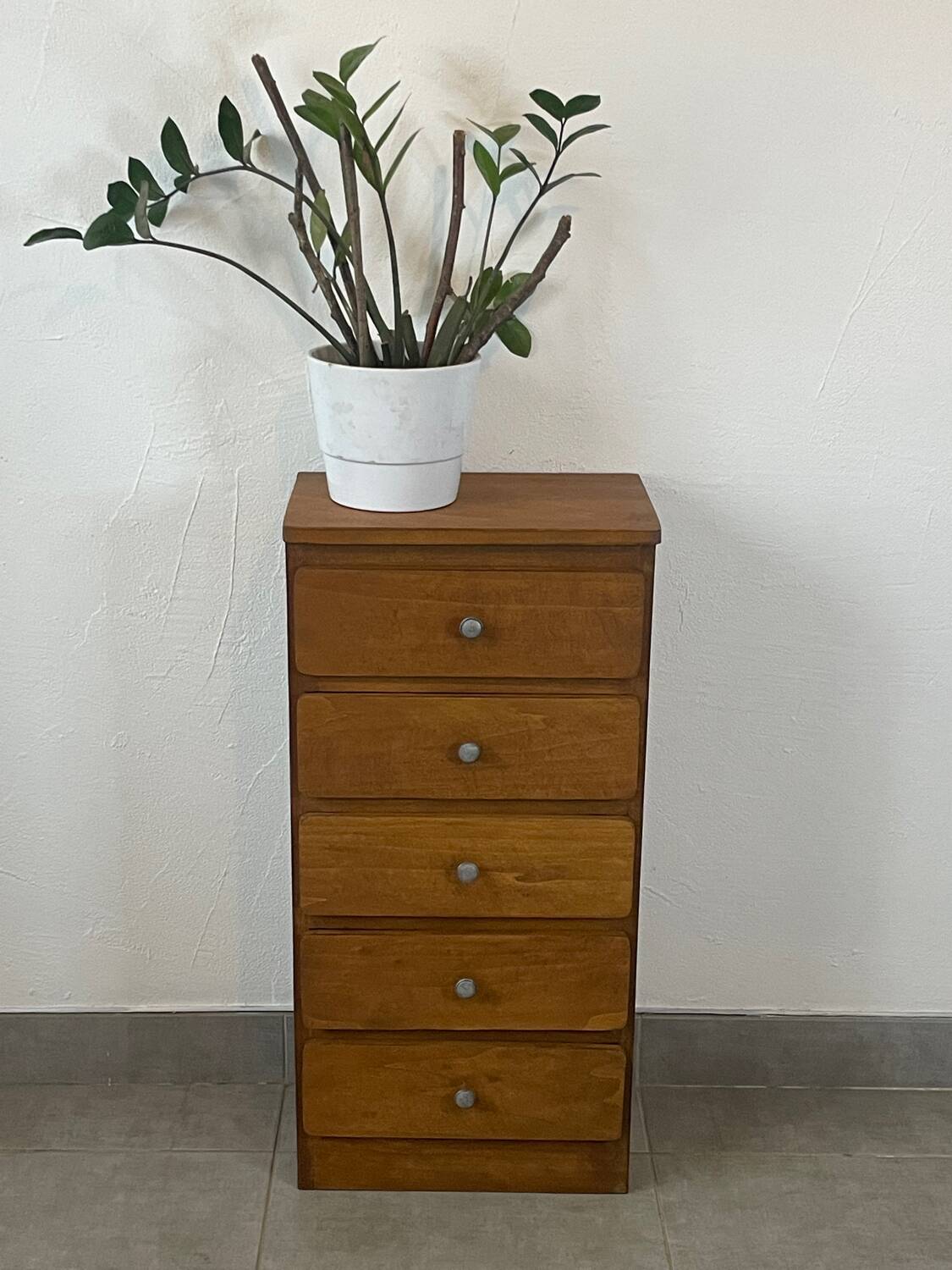 Oak chest of drawers, 1960s